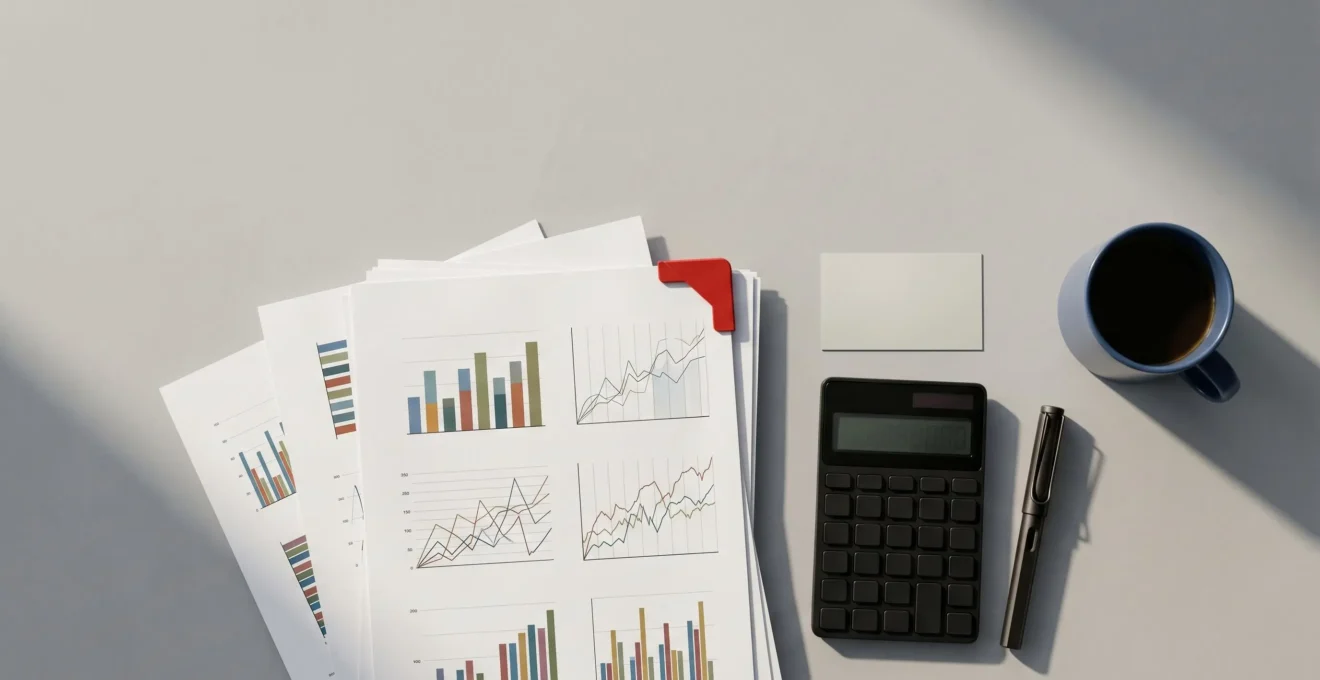 Financial statement documents revealing hidden cash flow problems in a modern business environment