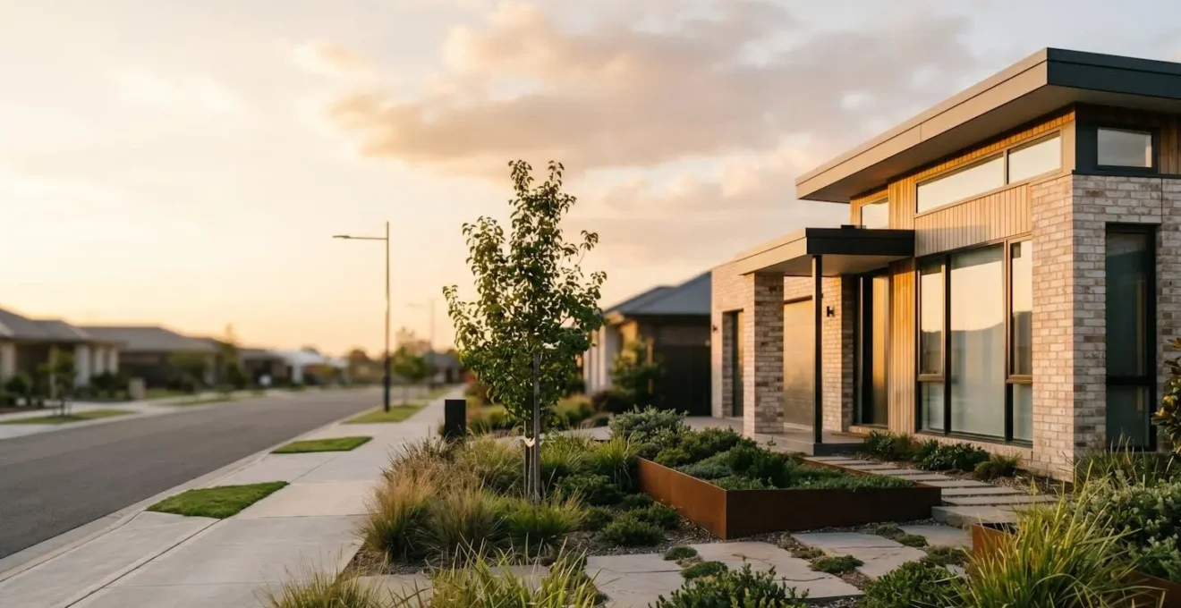 Modern house exterior showing contrasting renovation choices with financial impact implications