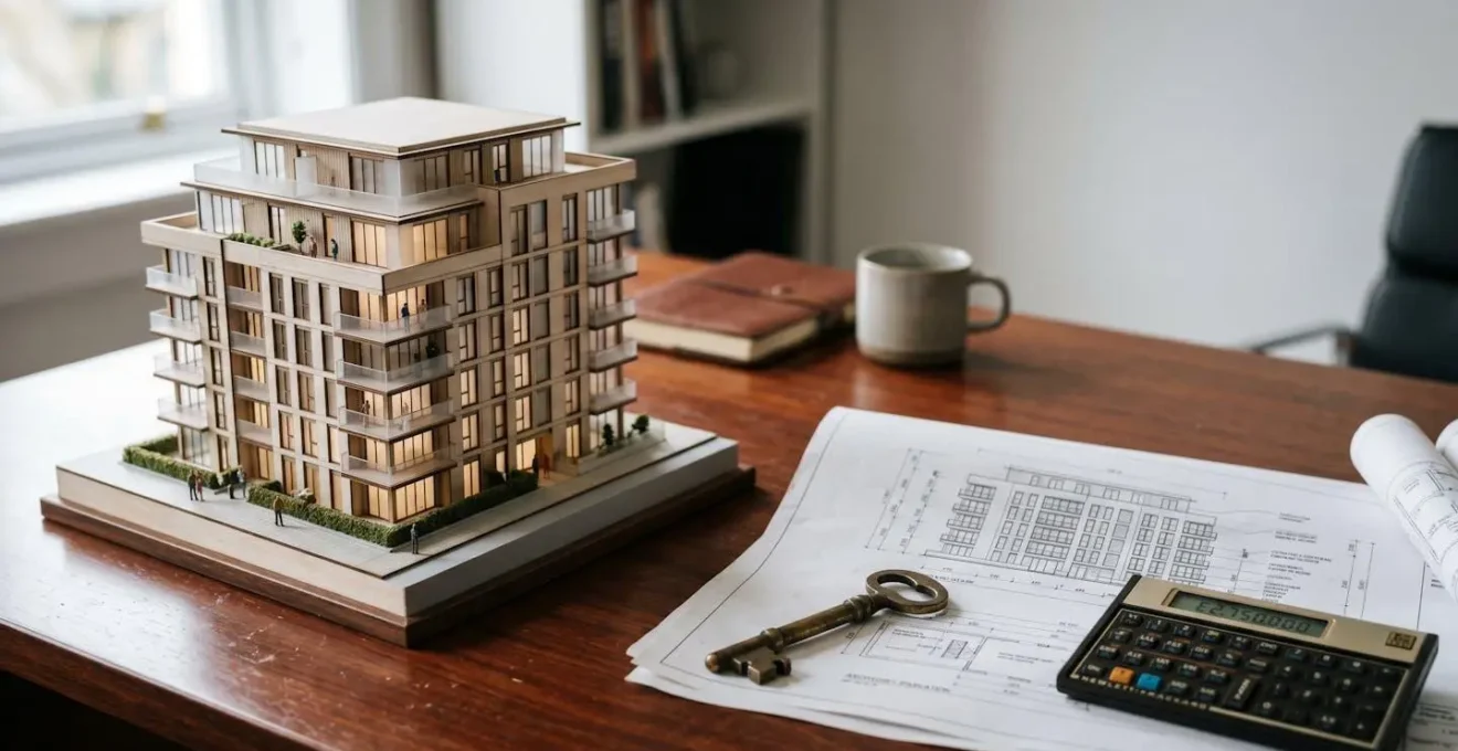 Strategic property investment scene illustrating freehold acquisition and lease extension wealth building
