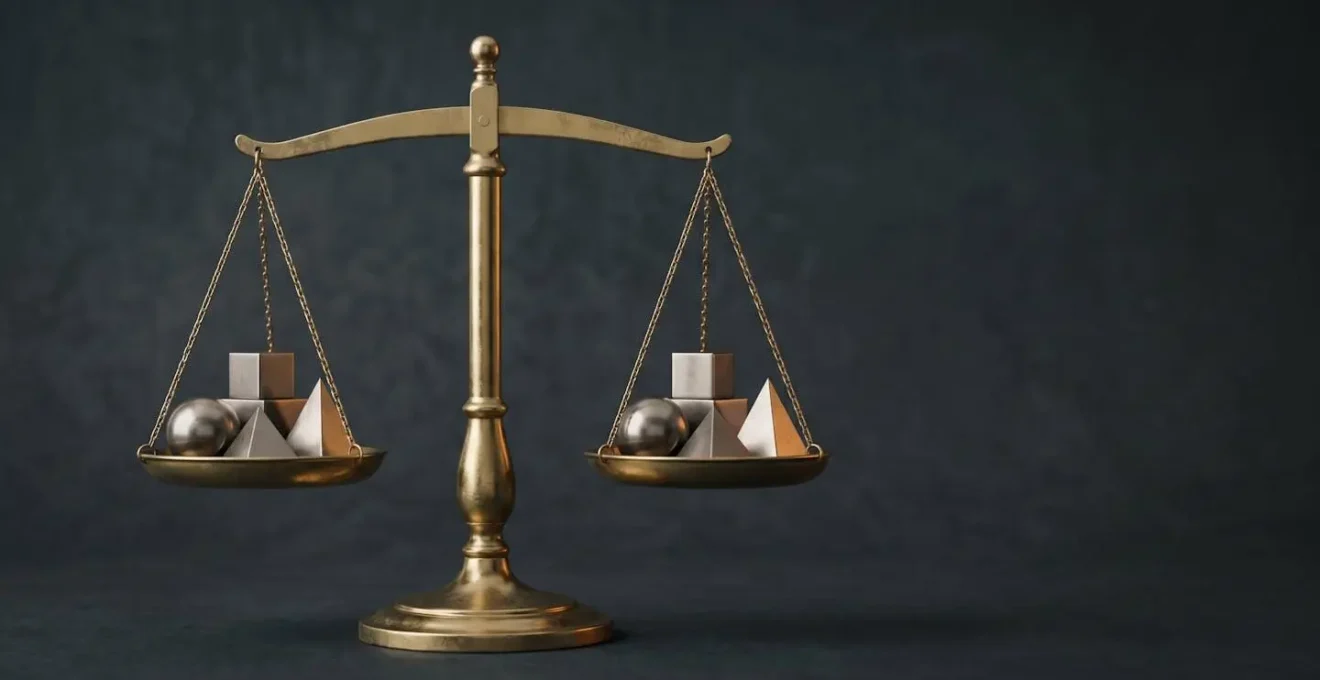 Strategic investment portfolio rebalancing concept with balanced asset allocation